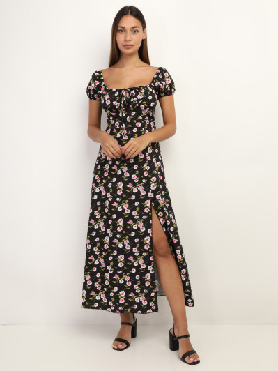 Robe corset à imprimé fleurs