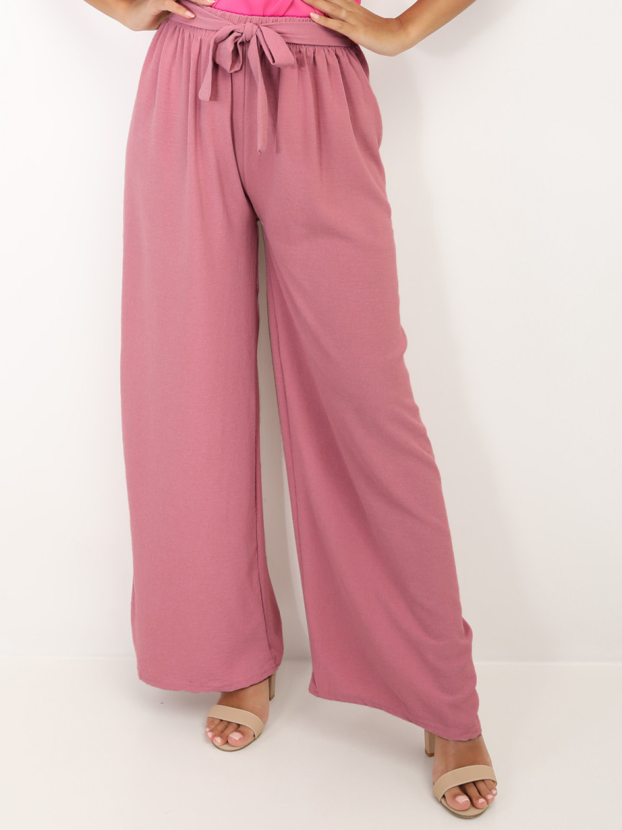 Pantalon ample ceinturé