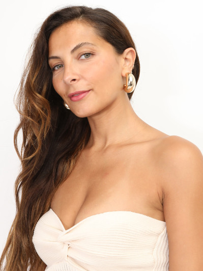 Créoles épaisses et incurvées