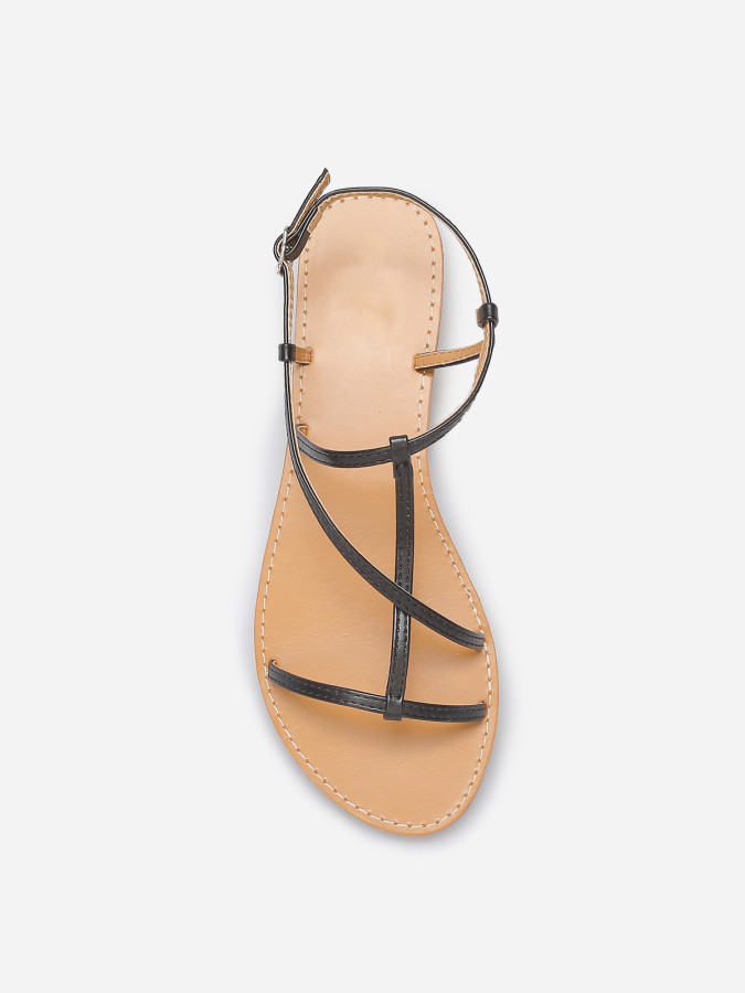 Sandales à fines brides entrecroisées