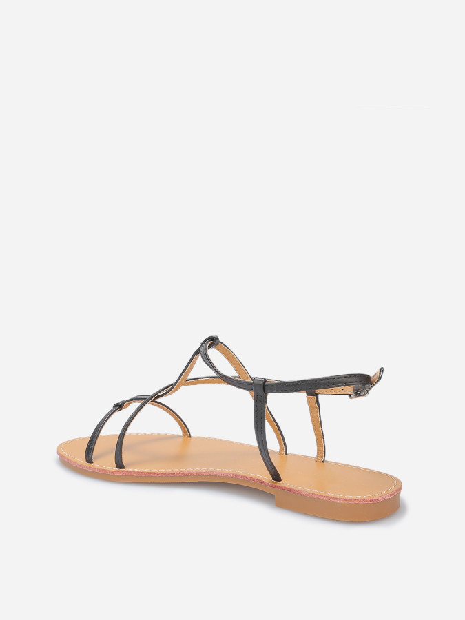 Sandales à fines brides entrecroisées