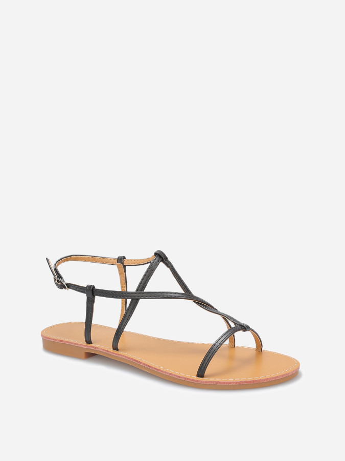 Sandales à fines brides entrecroisées