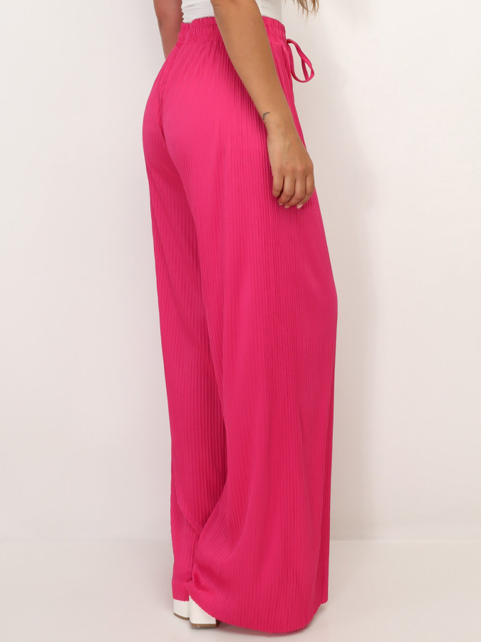 Pantalon large plissé