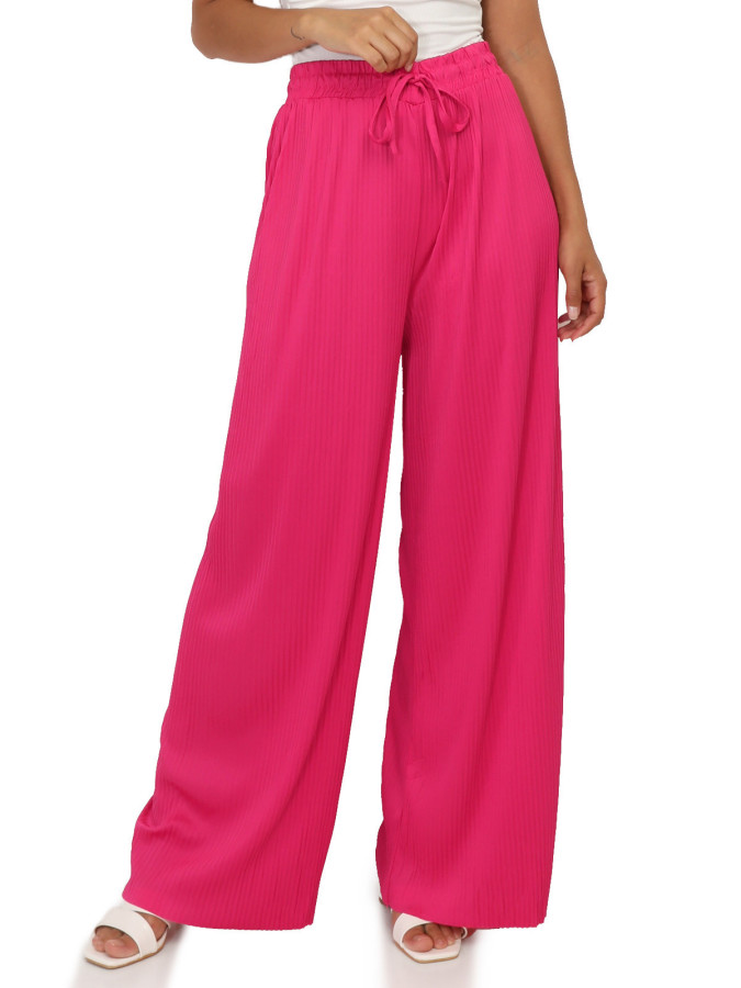 Pantalon large plissé