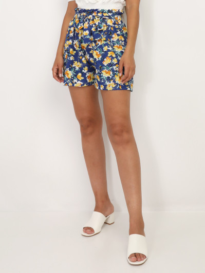 Short fluide à imprimé floral