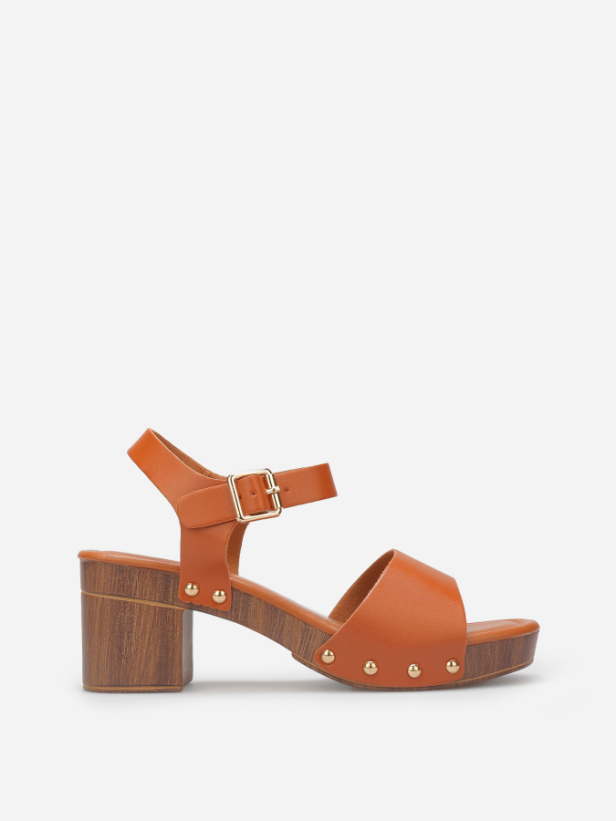 Sandales style sabots à large bride