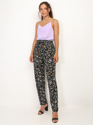 Caraco à bretelles en strass