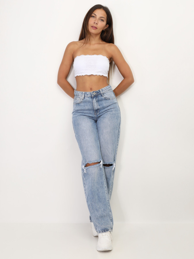 Bandeau en dentelle florale