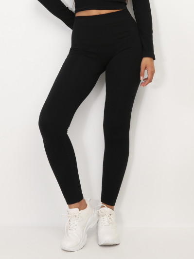 Legging côtelé basique