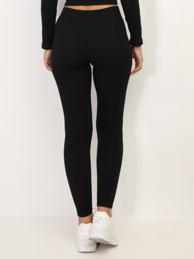 Legging côtelé basique