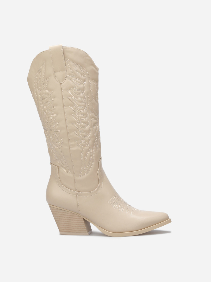 Santiags en simili brodées