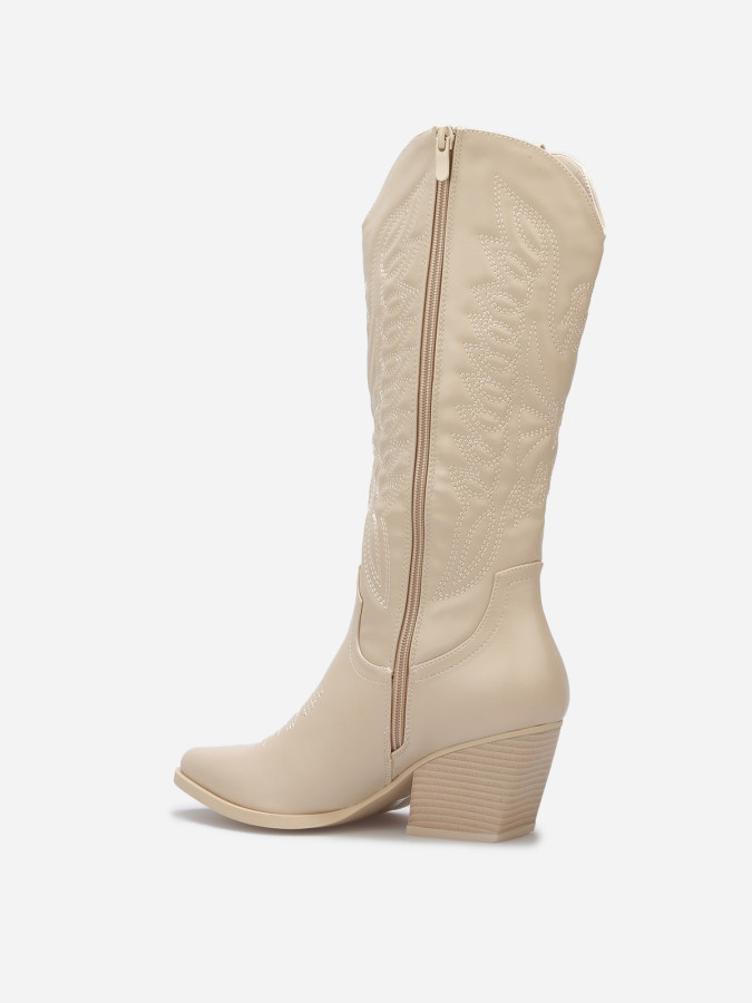 Santiags en simili brodées