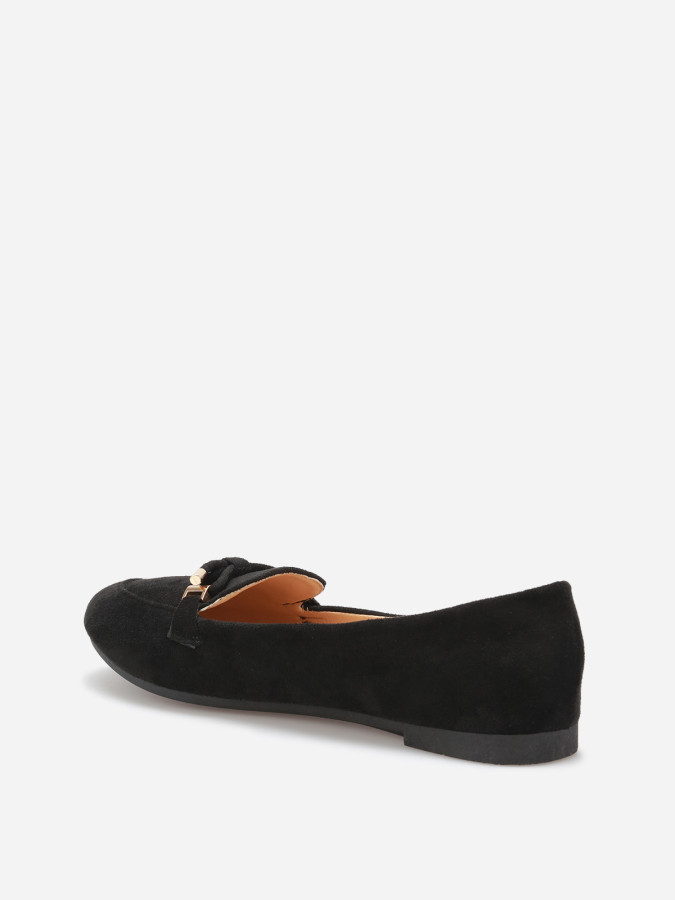 Mocassins en suédine à nœud grandes tailles