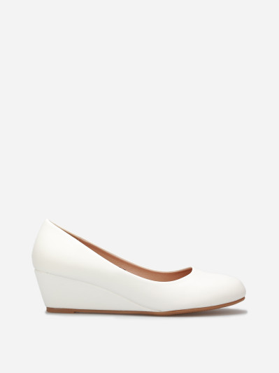 Ballerines compensées à bout rond