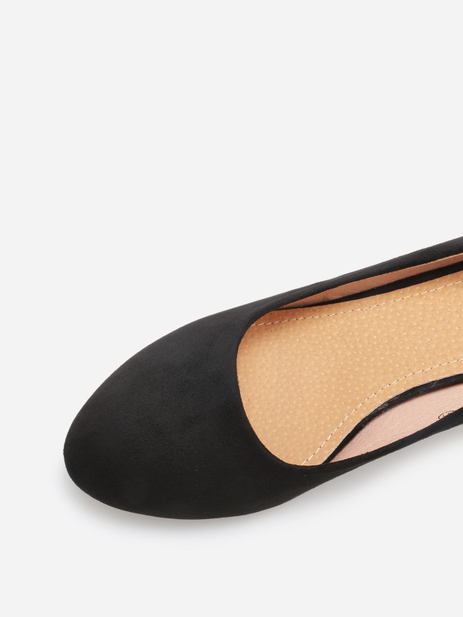 Escarpins arrondis en suédine grandes tailles