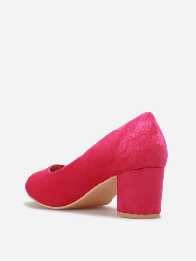 Escarpins arrondis en suédine grandes tailles