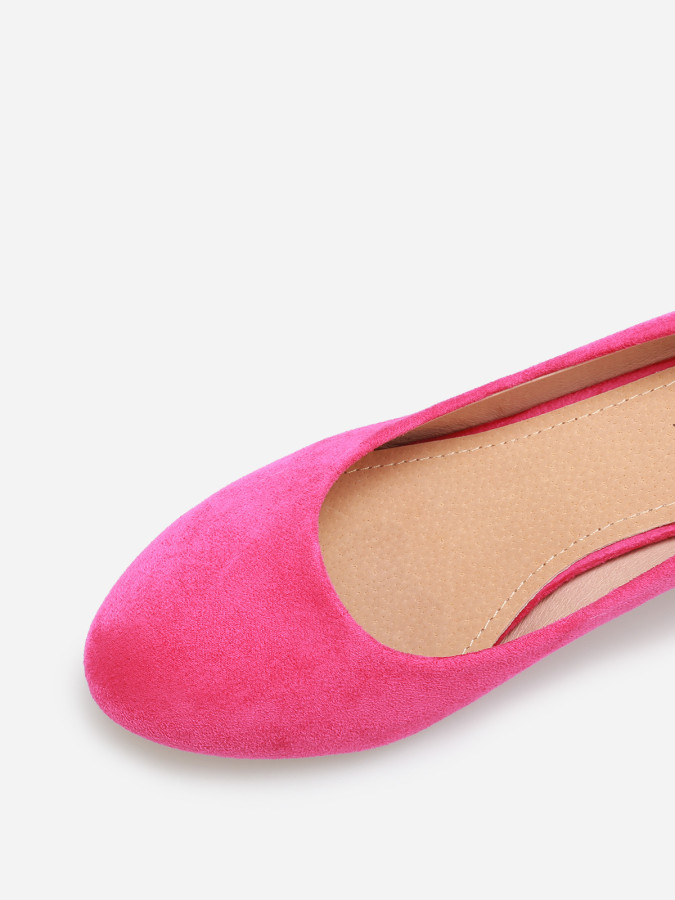 Escarpins arrondis en suédine grandes tailles