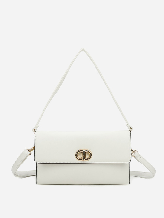 Sac bandoulière à boucle dorée