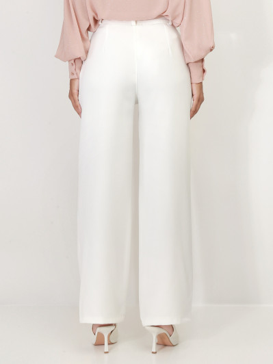 Pantalon de costume large à plis