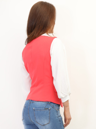 Veston cintré à boutons dorés