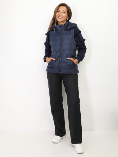 Doudoune sans manches  à capuche