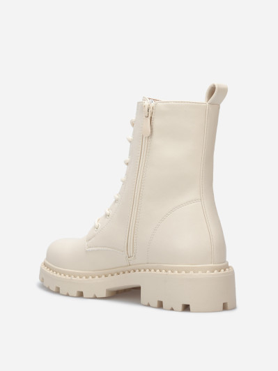 Bottines rangers à semelle crantée