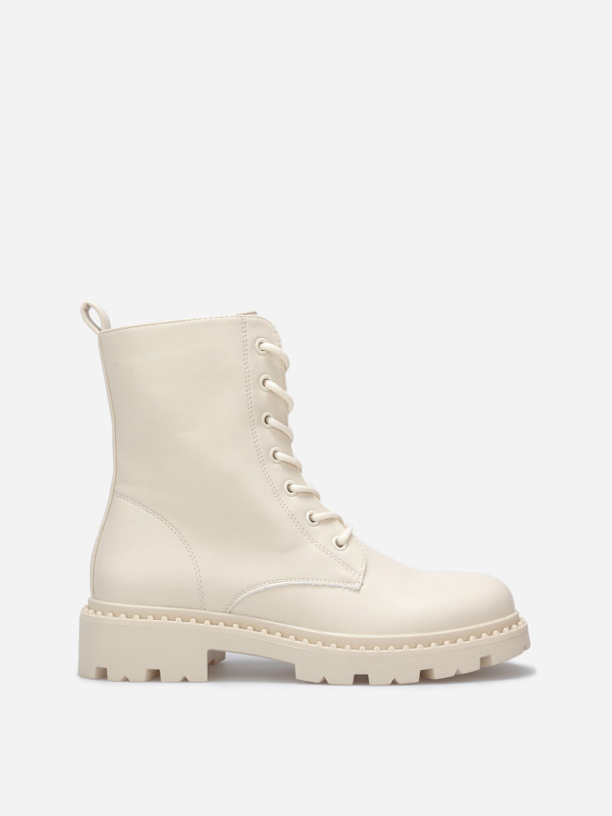 Bottines rangers à semelle crantée