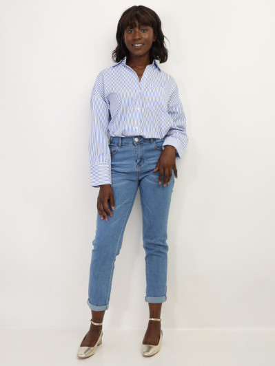 Chemise oversize à rayures