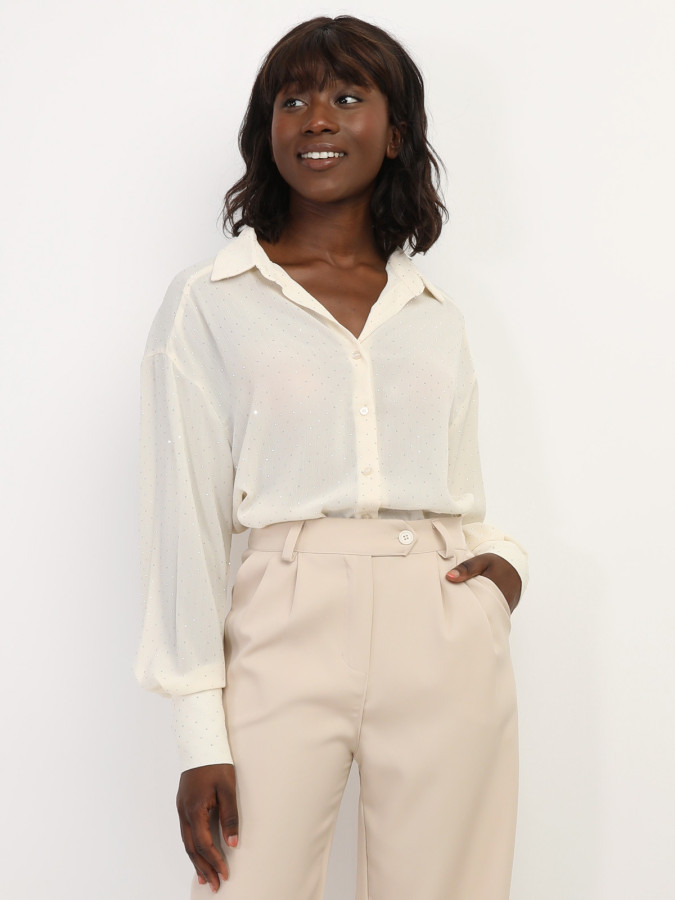 Chemise fluide à strass