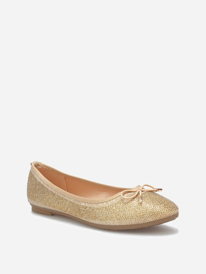 Ballerines à strass et nœud
