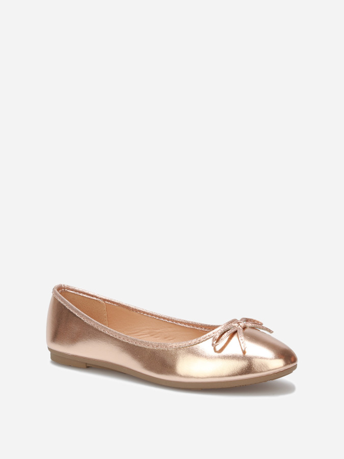 Ballerines à bout rond et nœud