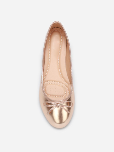 Ballerines à bout rond et nœud