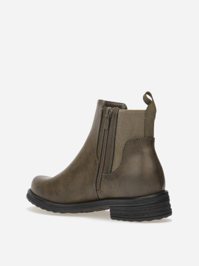 Bottines Chelsea à bout rond et semelle crantée