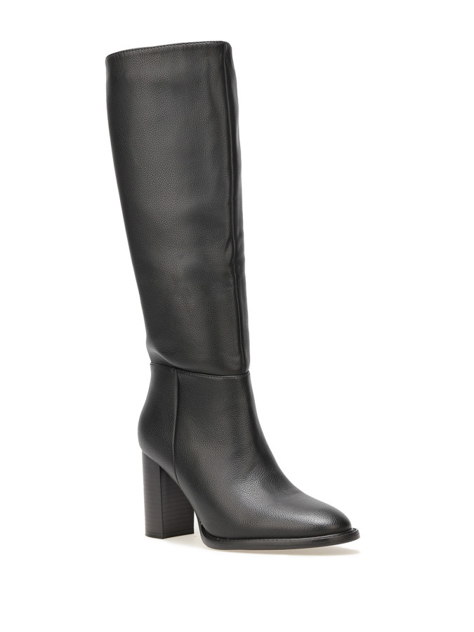 Bottes en simili texturé à talon