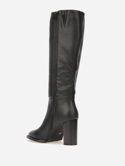 Bottes en simili texturé à talon