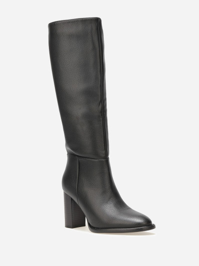 Bottes en simili texturé à talon