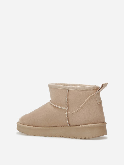 Boots basses fourrées en suédine