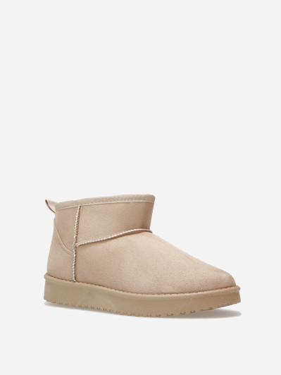 Boots basses fourrées en suédine