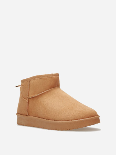 Boots basses fourrées en suédine