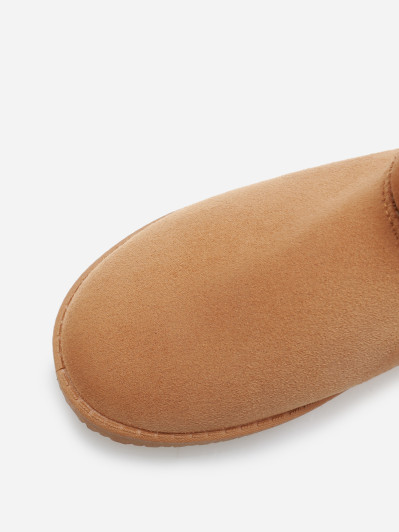 Boots basses fourrées en suédine