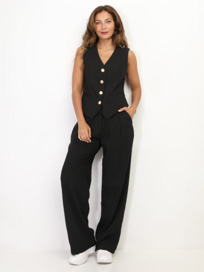 Gilet de costume à boutons officier