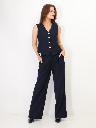 Gilet de costume à boutons officier