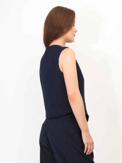 Gilet de costume à boutons officier