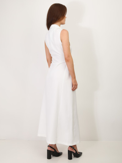 Robe longue style blazer à nouer