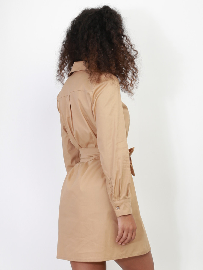 Robe chemisier à nouer