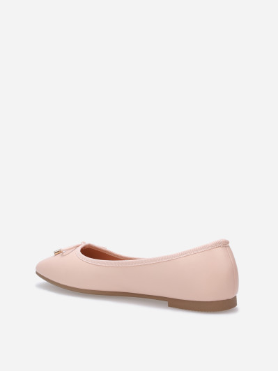 Ballerines à bout carré et nœud