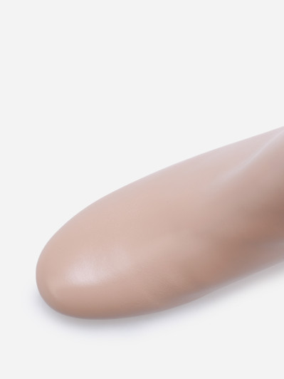 Bottines à talon et bout rond