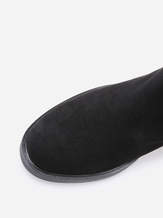 Chelsea à simili texturé et laçage