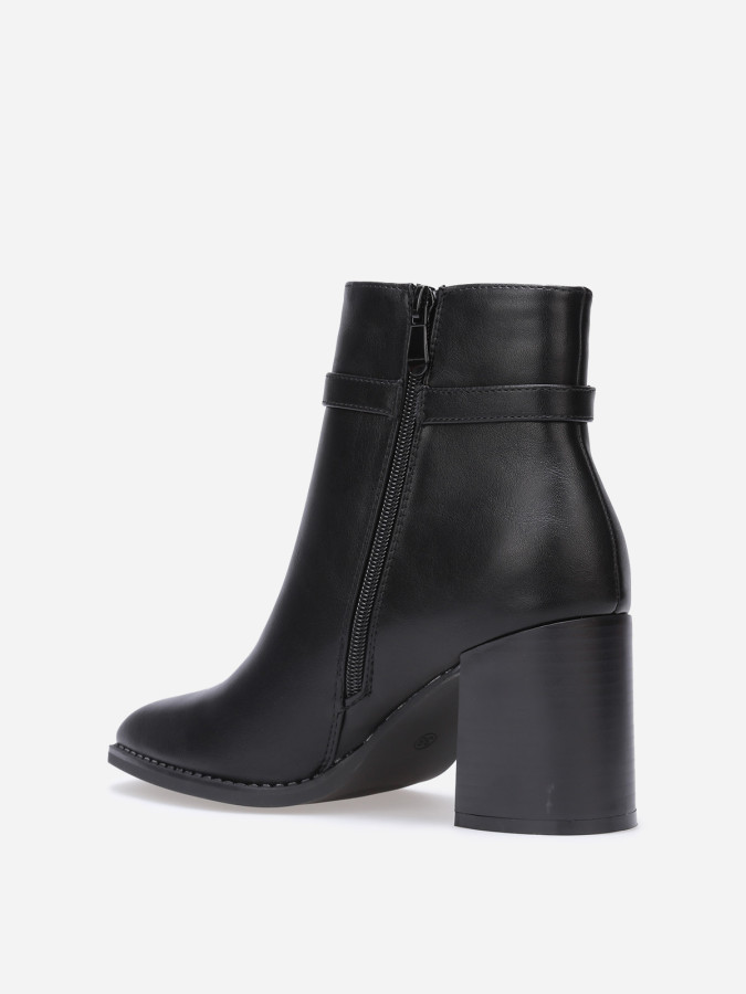 Bottines en simili à mors doré