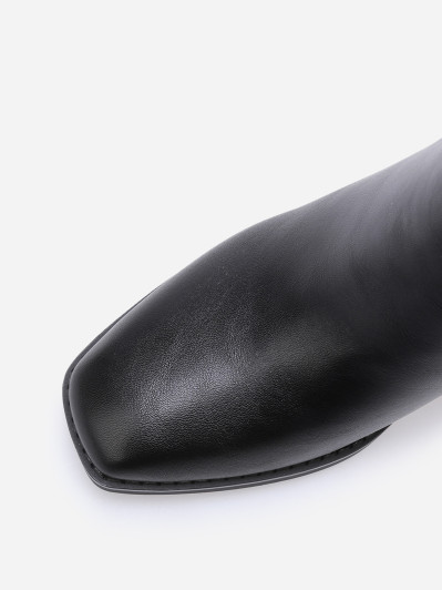 Bottines en simili à mors doré